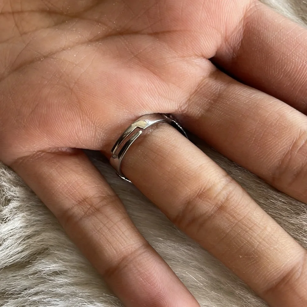 Lavender Gem Butterfly Adjustable Ring - Picture 7 of 8